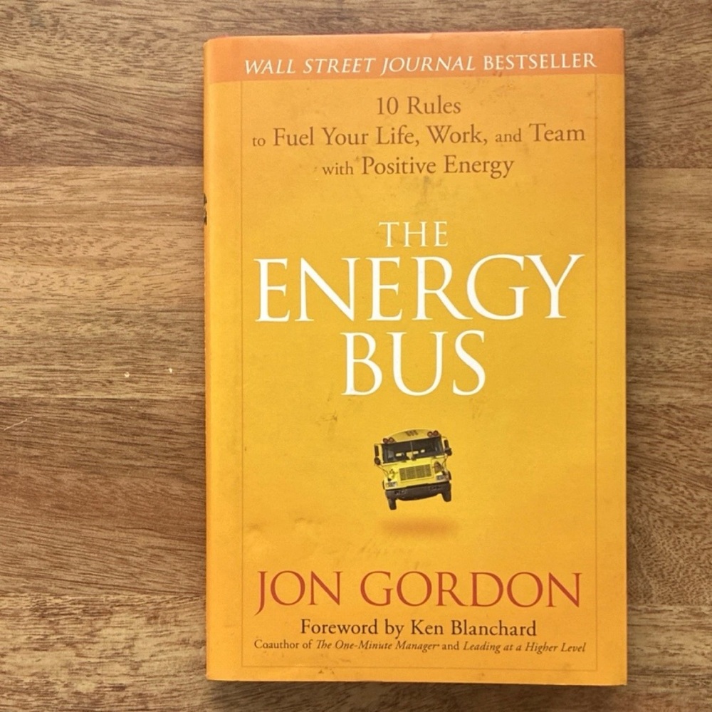 Motivational Book The Energy Bus by Jon Gordon - Yellow Paperback